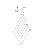 #12 Straight 60 Degree V-Parting Tools by Pfeil - Image 2