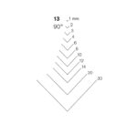 #13 Straight 90 Degree V-Parting Tools by Pfeil - Image 2