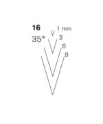 #16 Straight 35 degree V-Parting Tool by Pfeil - Image 2