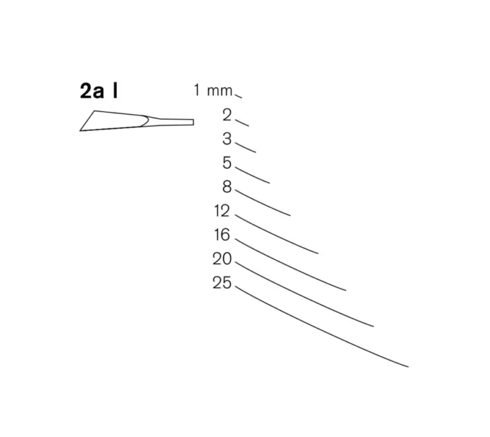 #2A Short Bent Chisels by Pfeil Swiss Made | Woodworker Specialties
