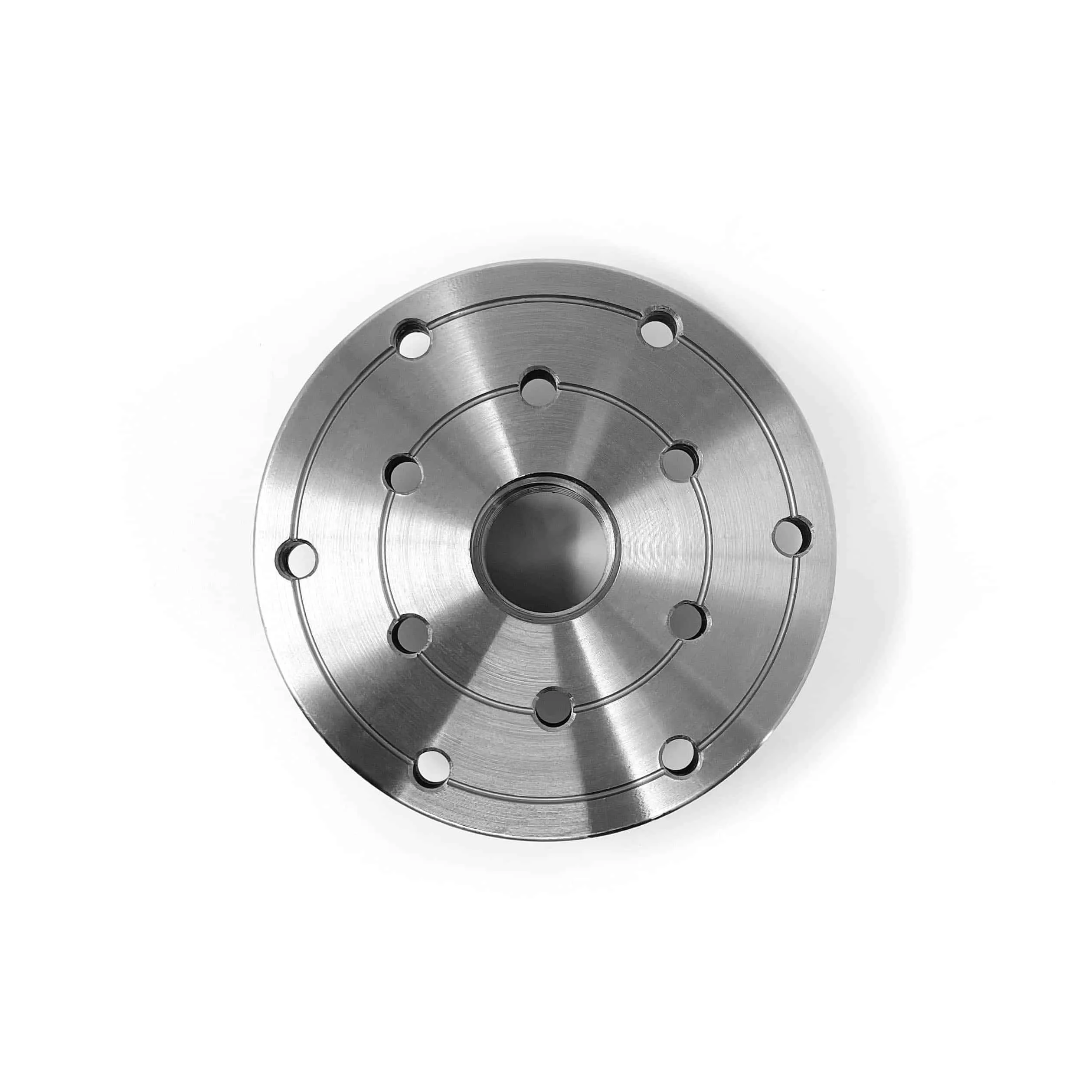 RGWOOD 4" Wood Lathe Faceplate (Double Threaded 1" x 8tpi) - Image 2