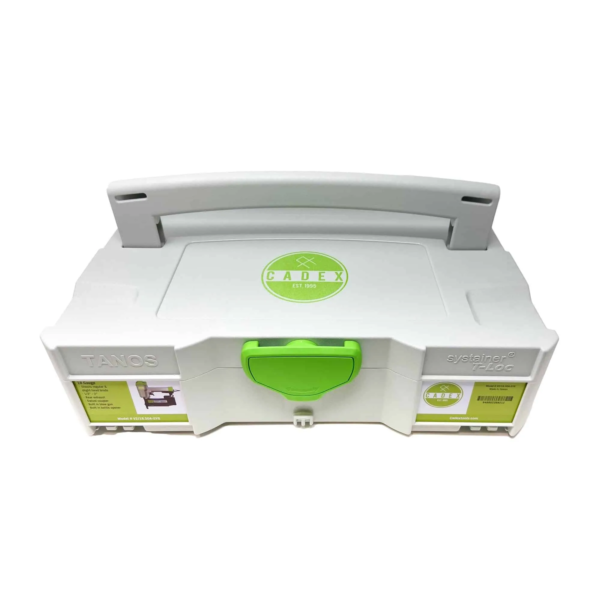 Cadex V2/18.50A 1/2" - 2" 18 Gauge Brad Nailer With Reverse Contact Safety & Systainer Case - Image 2