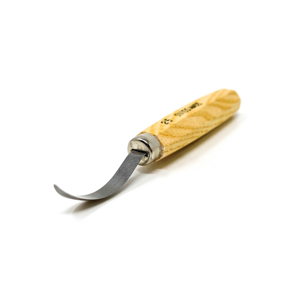 25.f-resized #25 Spoon Knife, Small 1/2 Round Bevel Left Pfeil Swiss Made - Image 1