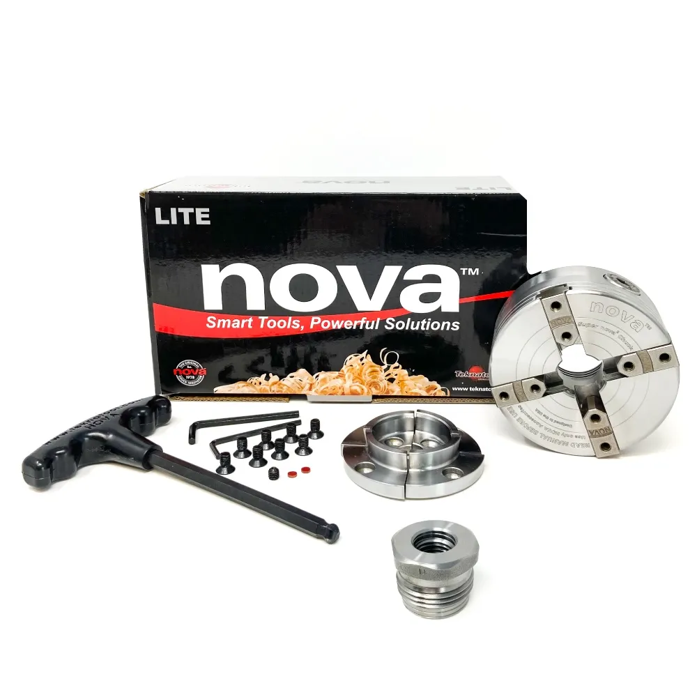 NOVA-LL-23264_supernova_2_lite_chuck_kit_3 REFURBISHED NOVA 23264 SUPERNOVA 2 LITE Chuck Kit with 2" Jaws - Includes Custom Insert - Image 1