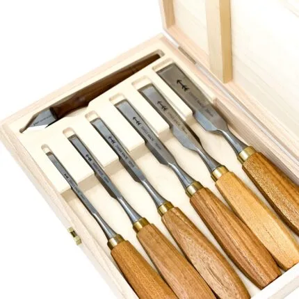 6 Piece (+1) Carpenter Chisel Set by Pfeil Swiss Made