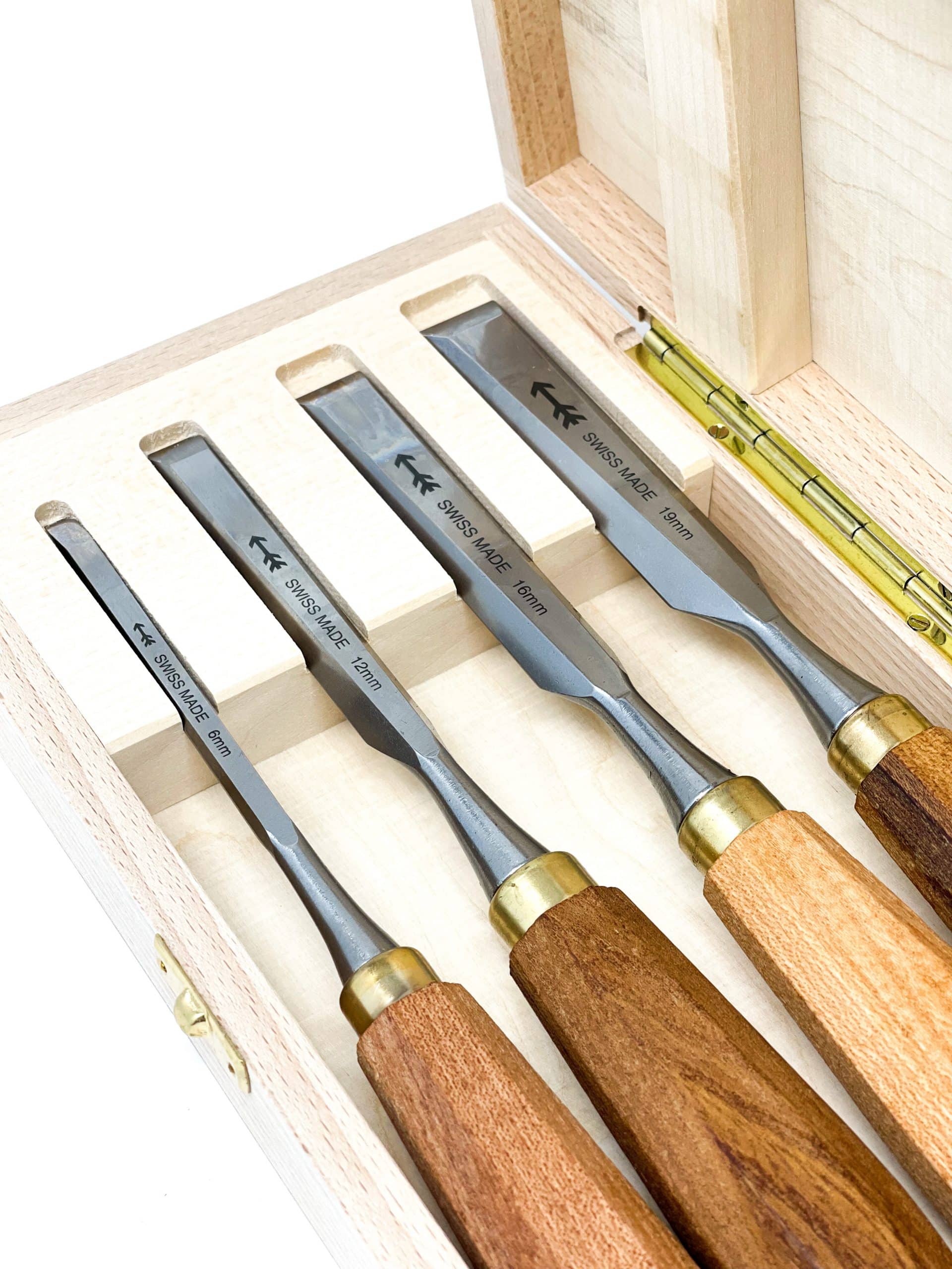 Wood Chisel Set 6 Piece for Woodworking, Professional for Mortising &  Carving, Forged Damascus Steel
