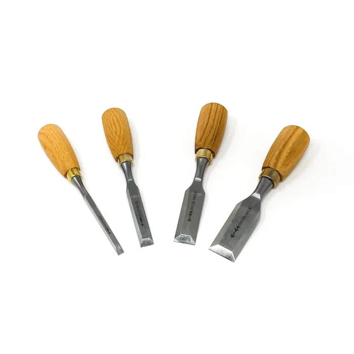 4 Piece Butt Chisel Set by Pfeil Swiss Made | Woodworker Specialties