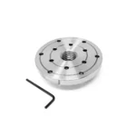 RGWOOD 4" Wood Lathe Faceplate (Double Threaded 1" x 8tpi) - Image 3