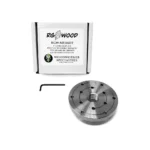 RGWOOD 4" Wood Lathe Faceplate (Double Threaded 1" x 8tpi)