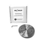 RGWOOD 6" Wood Lathe Faceplate (Double Threaded 1-1/4" x 8tpi)
