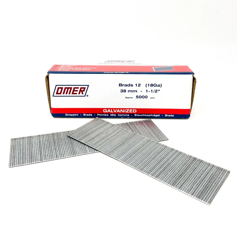 Omer-18-Gauge-Brad-Nails-38mm-(1-1/2″)