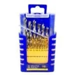 FISCH HSS 19 PC Brad Point Drill Bit Set