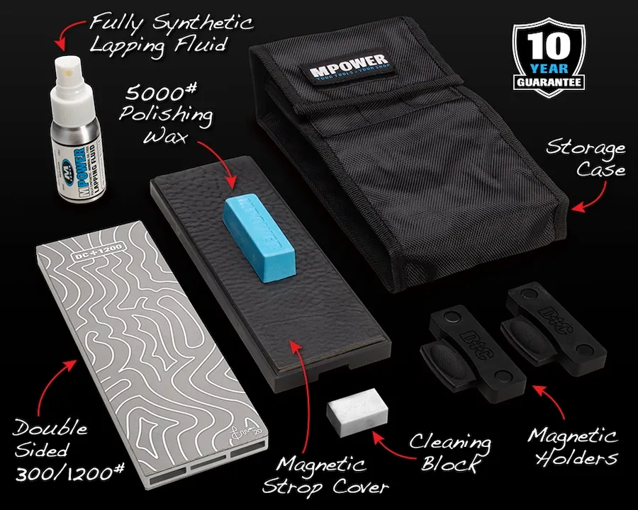 MPOWER 8" Double Sided Diamond Bench Stone Kit, 300/1200 grit - Image 2