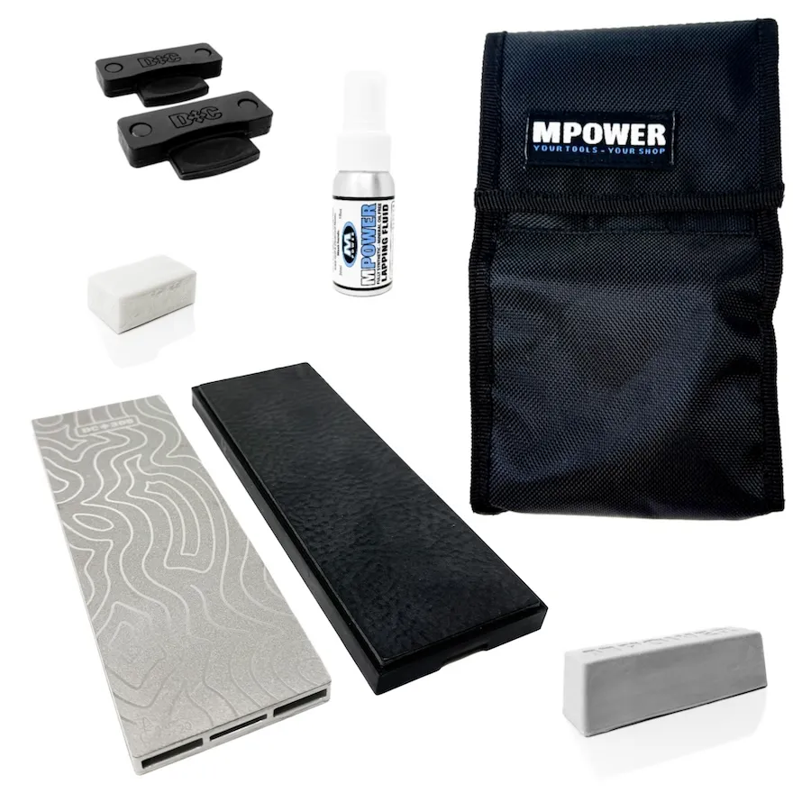 MPOWER 8" Double-Sided Diamond Bench Stone Kit 300/600 grit - Image 1