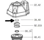 OMER 39.40 Exhaust Seal for 12.50 & B12.450 18 Gauge Brad Nailer, 90.38 Stapler & 90.38 FL2 stapler