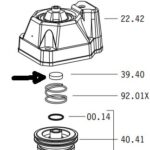 OMER 39.40 Exhaust Seal for 12.50 & B12.450 18 Gauge Brad Nailer, 90.38 Stapler & 90.38 FL2 stapler