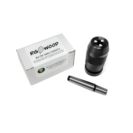 RGWOOD 5/8" Keyless Chuck for Drill Press or Lathe, with JT33/MT2 Arbor Adapter