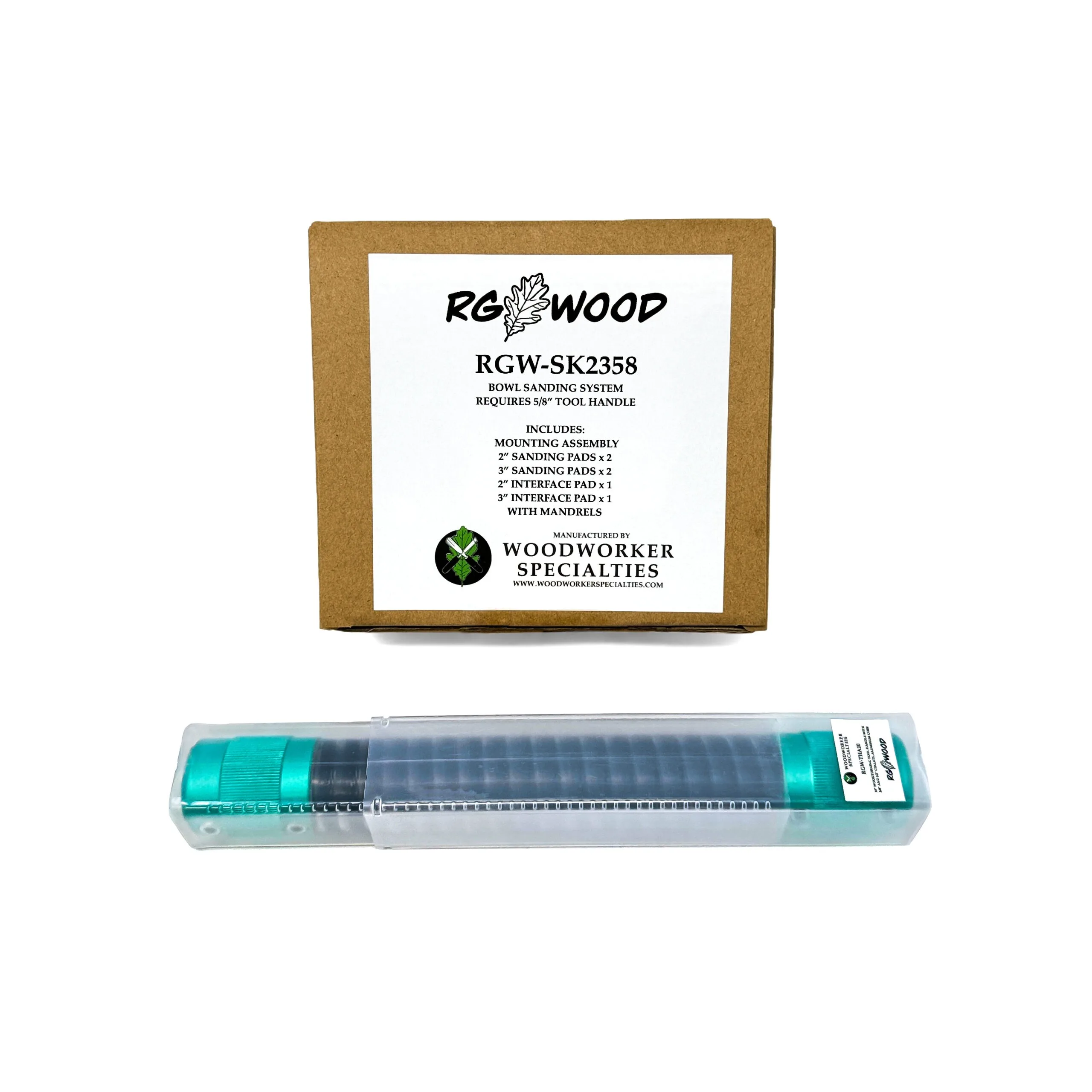 RGWOOD 2" & 3" Bowl Sanding Kit (With Handle) - Image 2