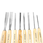8 Piece Pfeil Swiss Made Carving Tool Set with Pouch (Kinman Assortment)