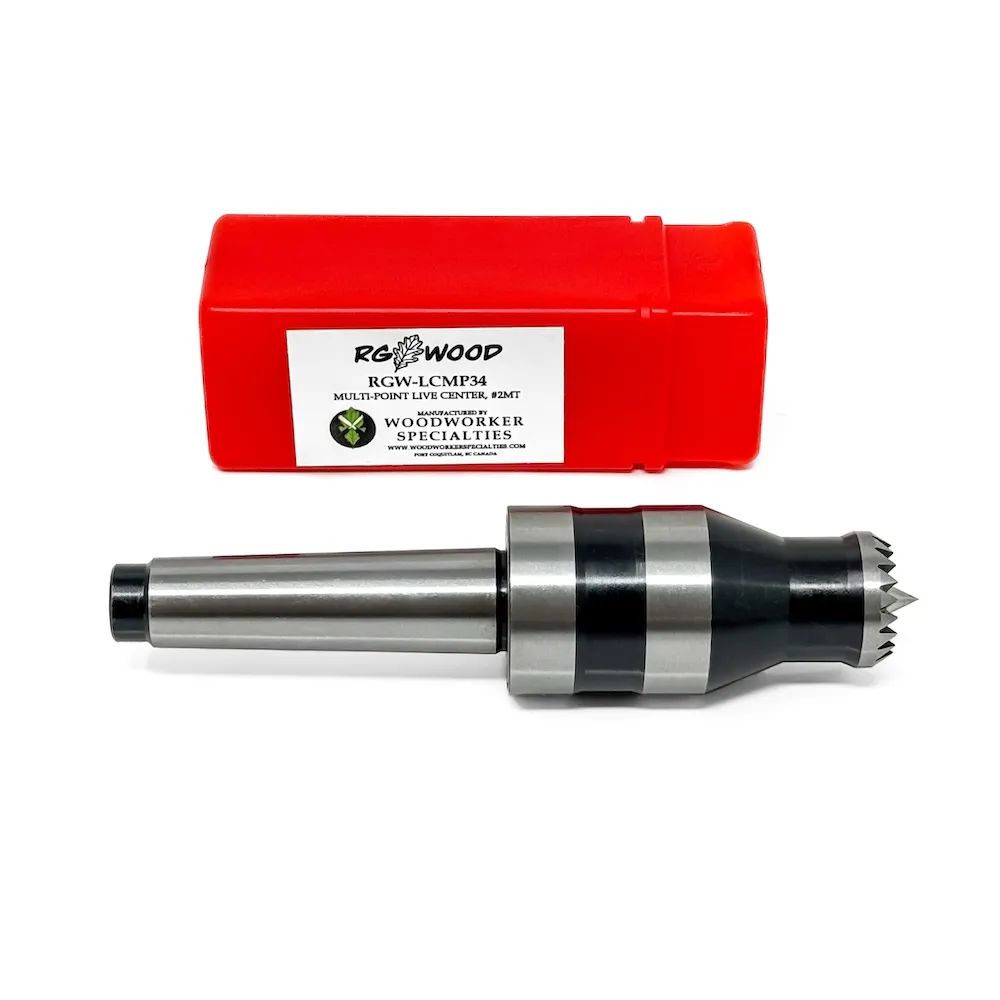 RGW-LCMP34_multi_point_live_center_2MT_4 RGWOOD 2MT Tailstock 3/4" Spur Live Center - Image 1